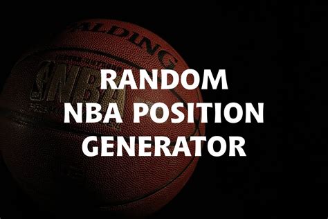 nba team randomizer|random nba position generator.